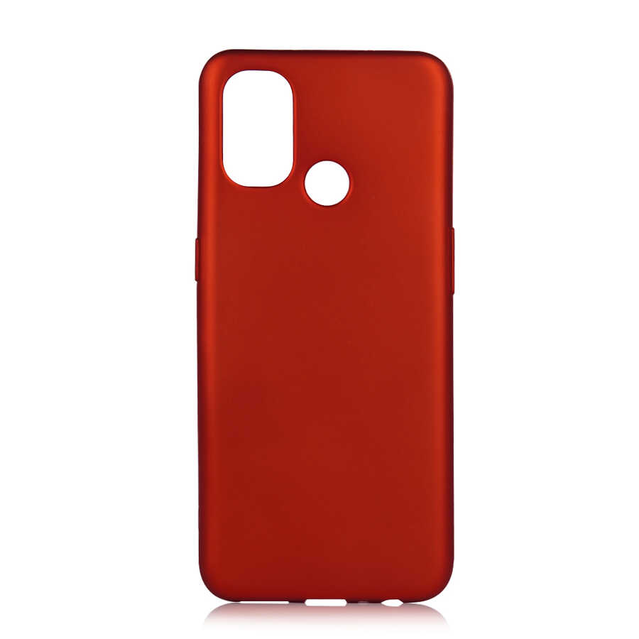One Plus Nord N100 Kılıf Zore Premier Silikon Kapak-Kırmızı