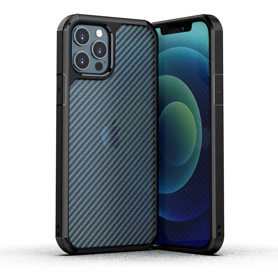 iPhone Uyumlu 12 Pro Kılıf Zore İnoks Kapak