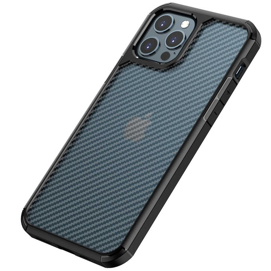 iPhone Uyumlu 12 Pro Kılıf Zore İnoks Kapak