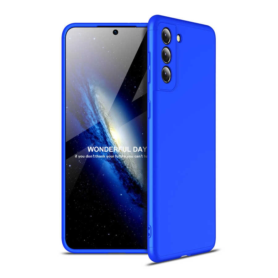 Galaxy Uyumlu S21 Kılıf Zore Ays Kapak-Mavi
