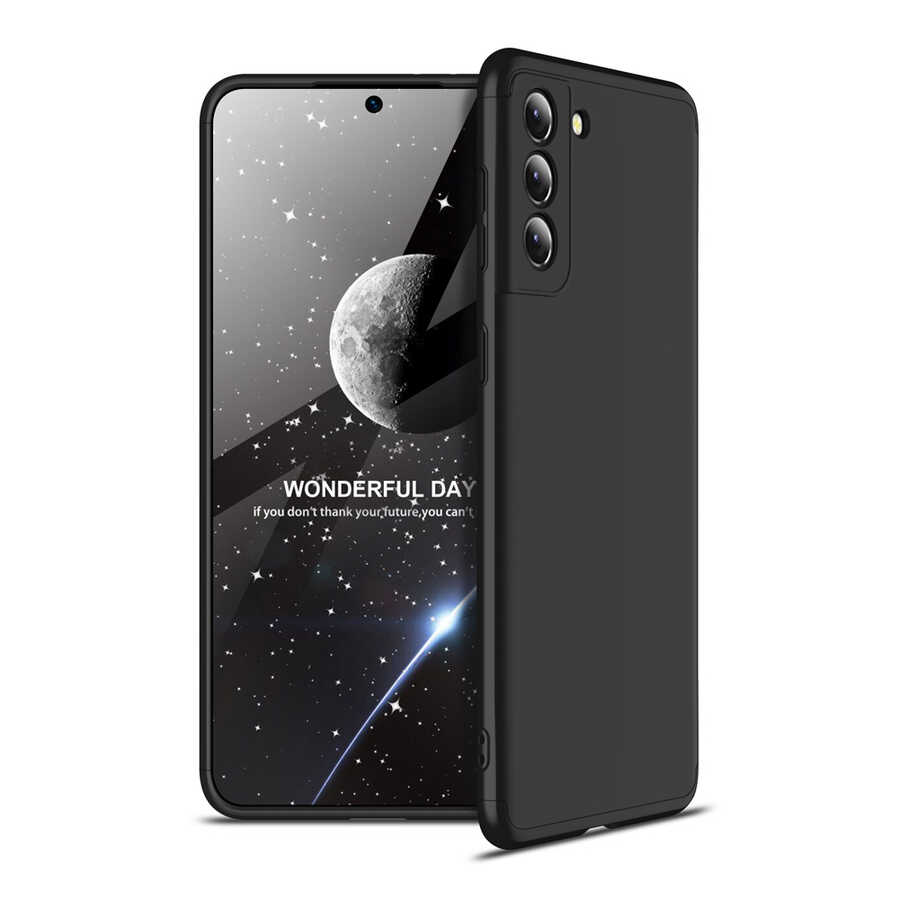 Galaxy Uyumlu S21 Kılıf Zore Ays Kapak-Siyah