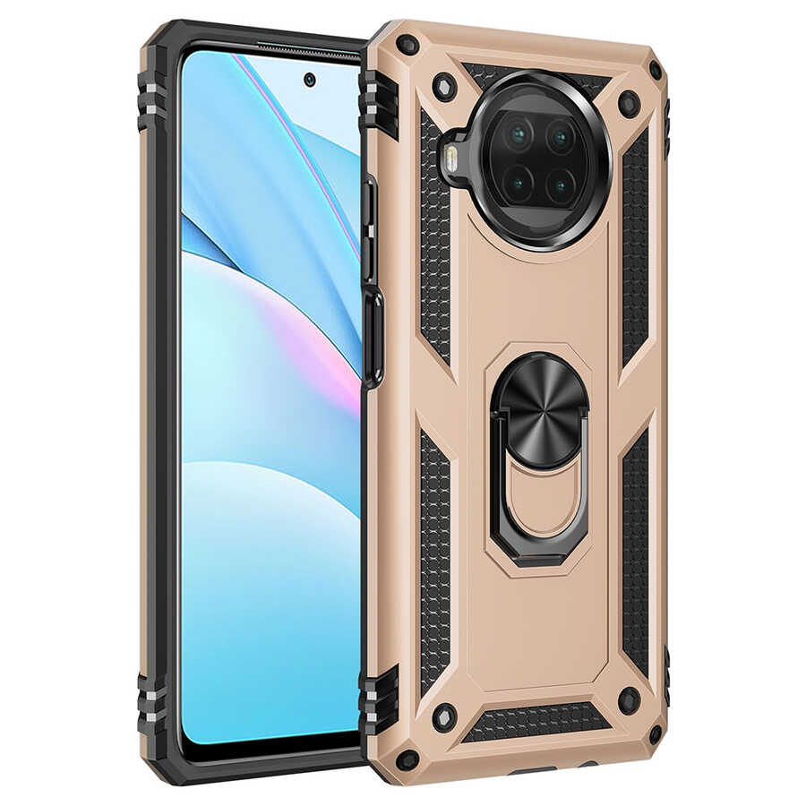 Xiaomi Uyumlu  Mi 10T Lite 5G Kılıf Zore Vega Kapak-Gold