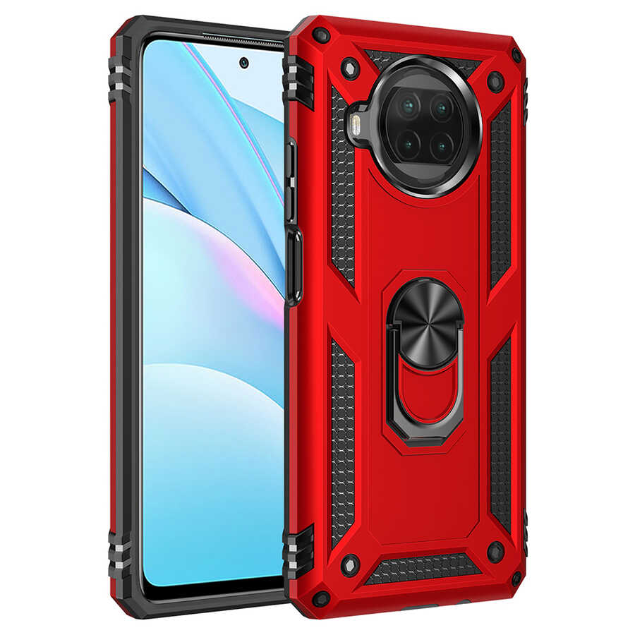 Xiaomi Uyumlu  Mi 10T Lite 5G Kılıf Zore Vega Kapak-Kırmızı