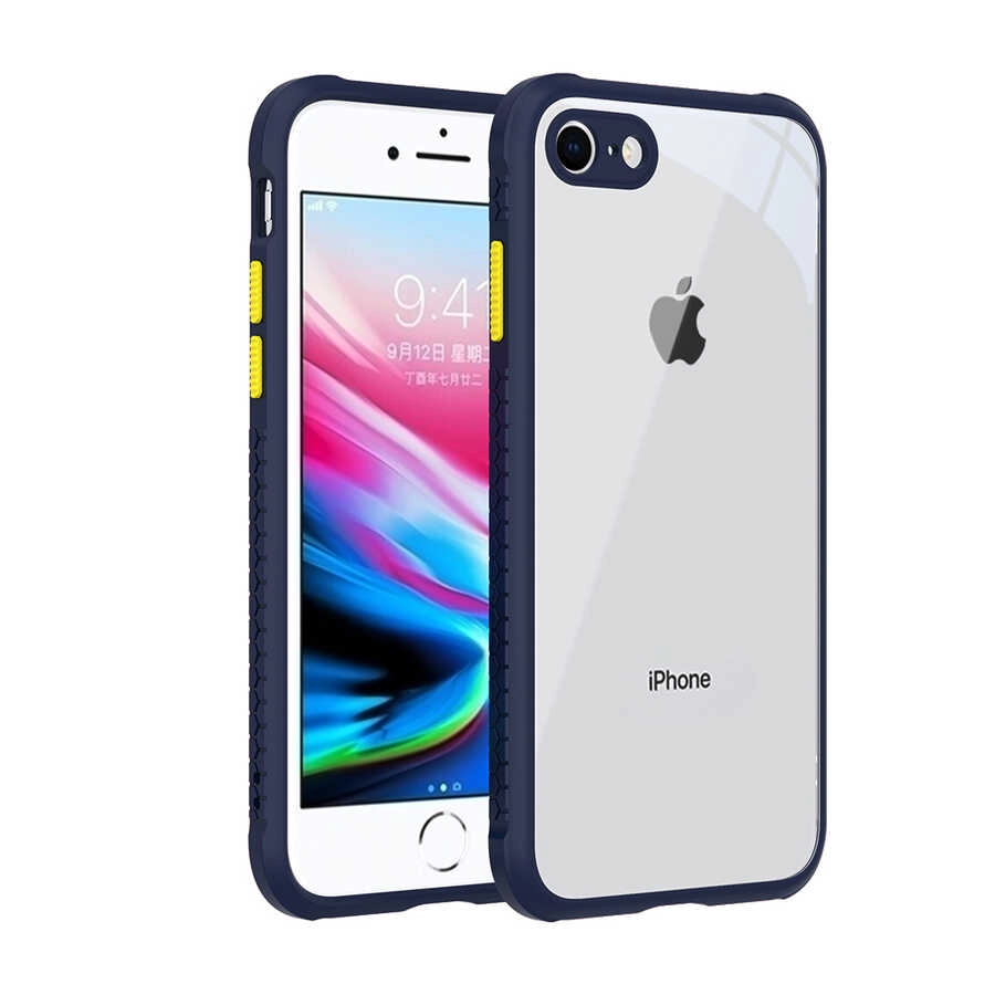 iPhone Uyumlu 7 Kılıf ​​Zore Kaff Kapak-Lacivert