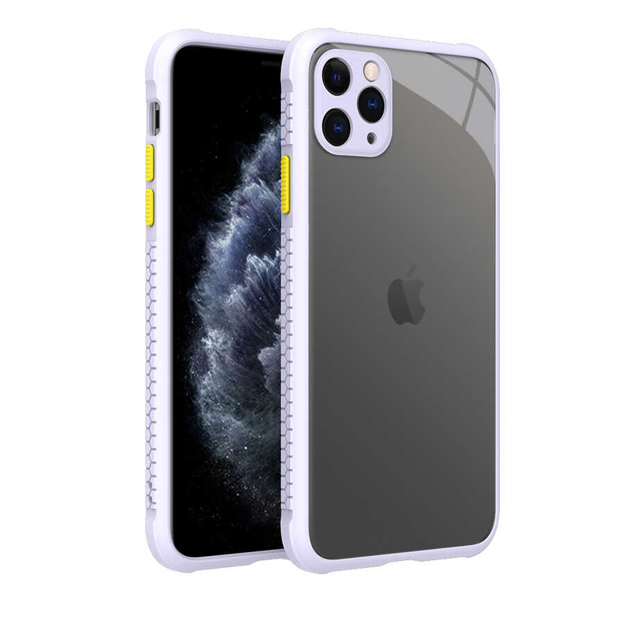 iPhone Uyumlu 11 Pro Max Kılıf ​​Zore Kaff Kapak-Mor