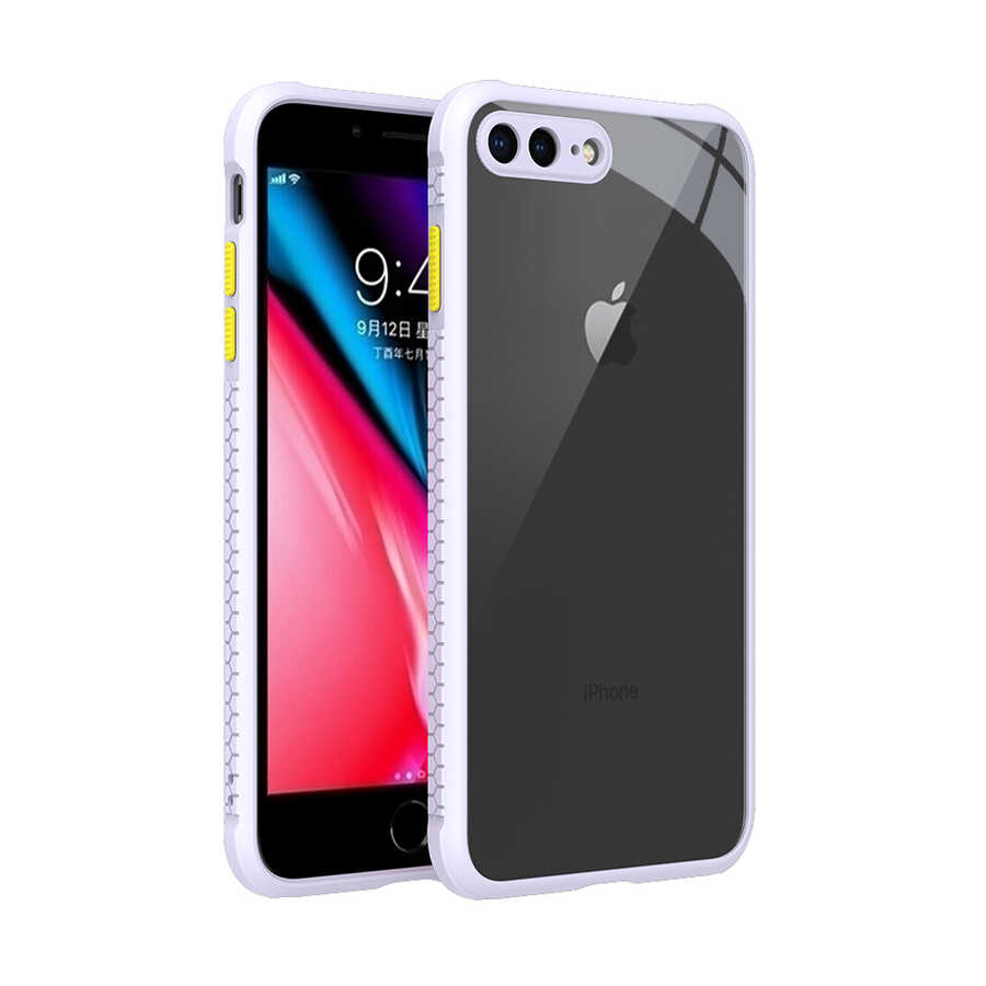 iPhone Uyumlu 7 Plus Kılıf ​​Zore Kaff Kapak-Mor