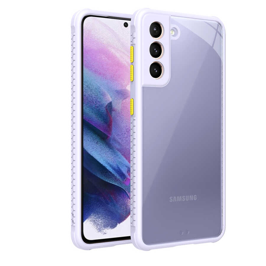 Galaxy Uyumlu S21 Kılıf ​​Zore Kaff Kapak-Mor