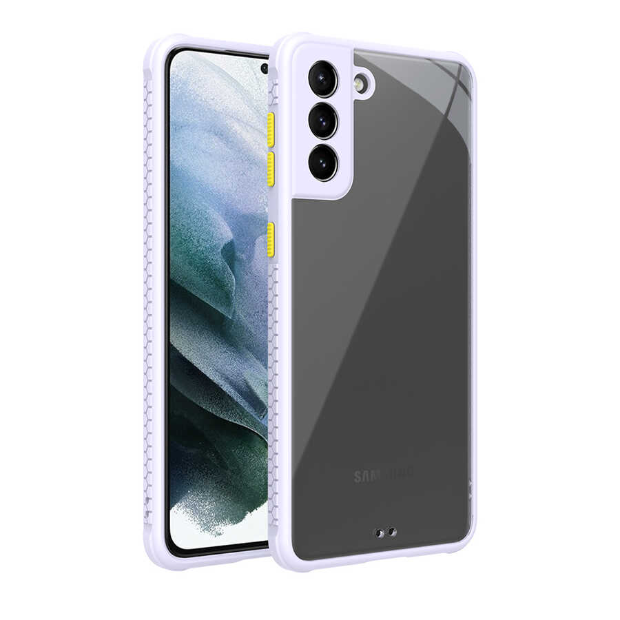 Galaxy Uyumlu S21 Plus Kılıf ​​Zore Kaff Kapak-Mor