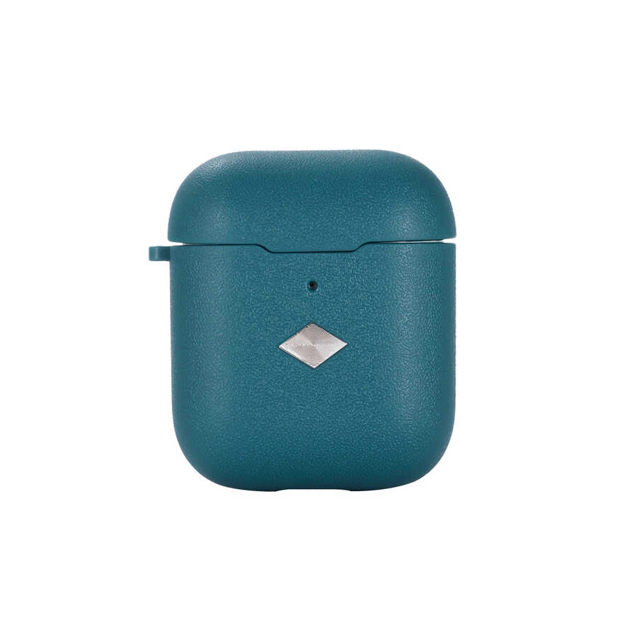 Airpods Uyumlu Zore Airbag 19 Kılıf-Koyu yeşil