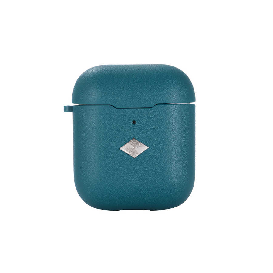 Airpods Uyumlu Zore Airbag 19 Kılıf-Koyu yeşil