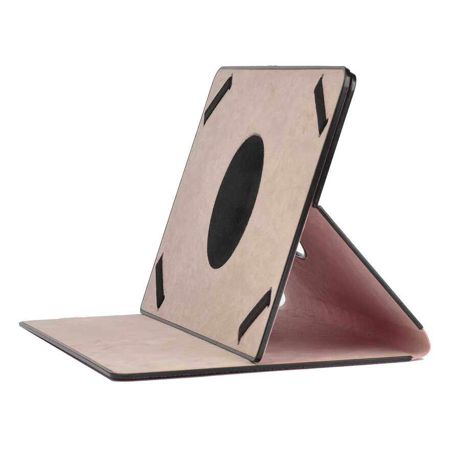 Zore Unik Universal 10 İnç Dönebilen Standlı Kılıf-Rose gold