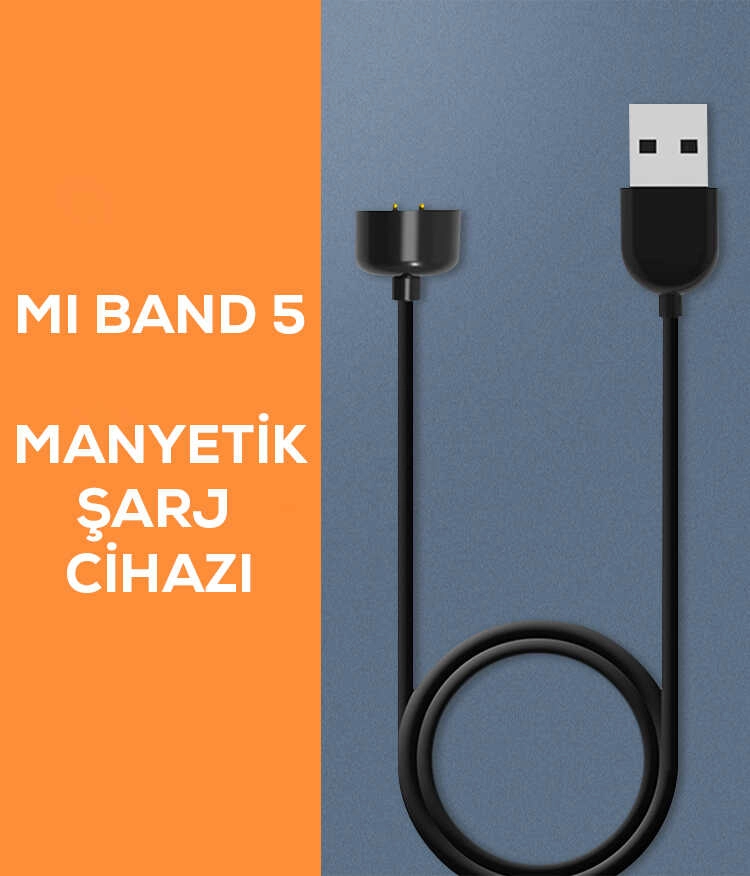 Xiaomi Uyumlu  Mi Band 6 Zore Usb Şarj Kablosu
