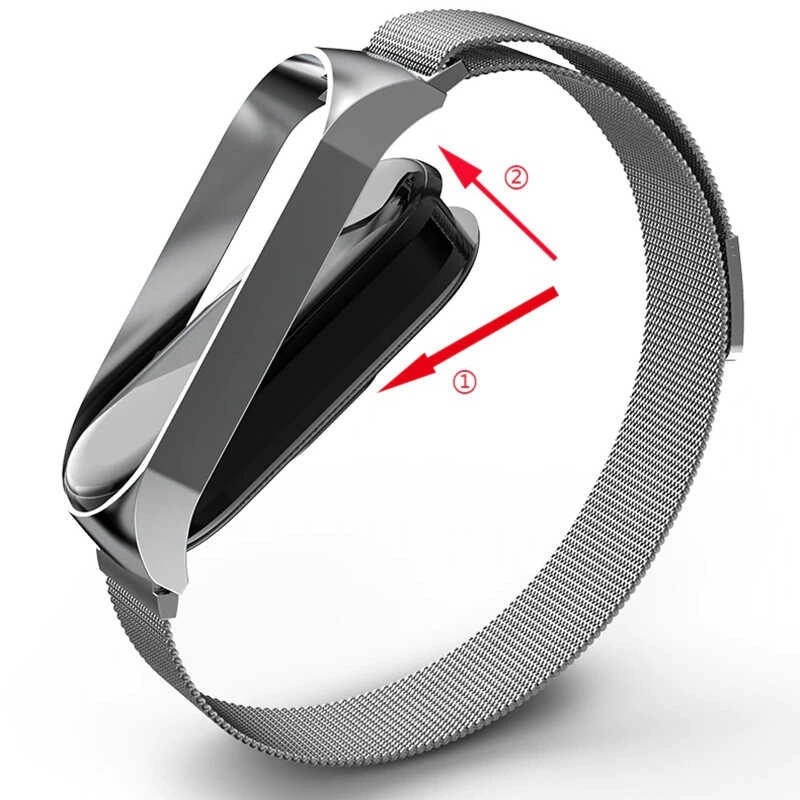 Xiaomi Uyumlu  Mi Band 6 Zore KRD-01 Metal Kordon