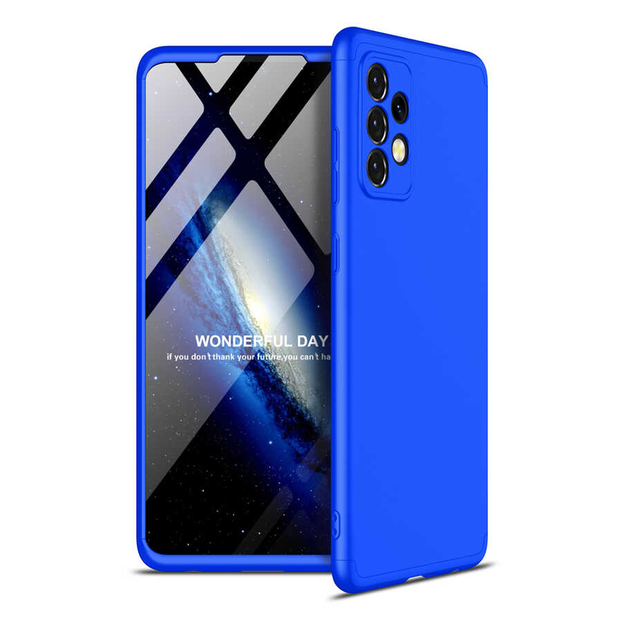 Galaxy Uyumlu A52 Kılıf Zore Ays Kapak-Mavi