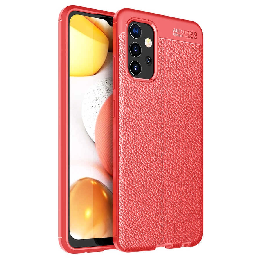 Galaxy Uyumlu A32 4G Kılıf Zore Niss Silikon Kapak-Kırmızı