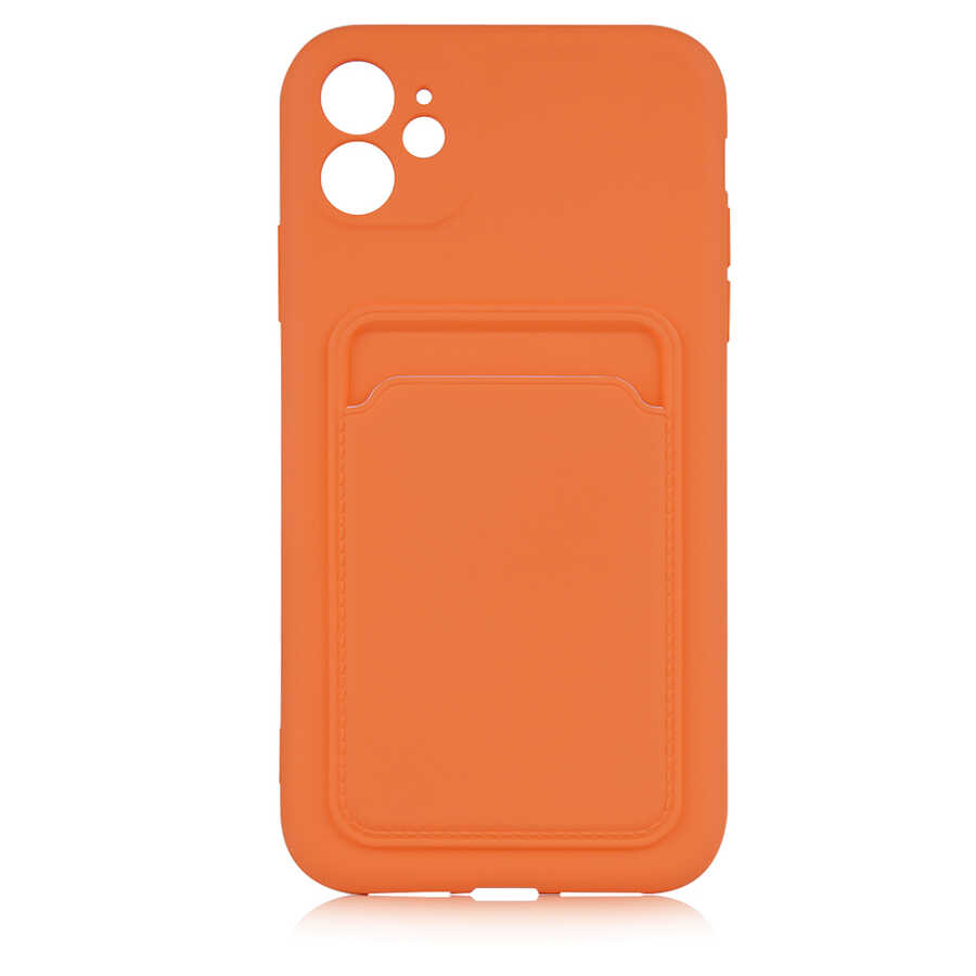 iPhone Uyumlu 11 Kılıf ​​Zore Ofix Kapak-Turuncu