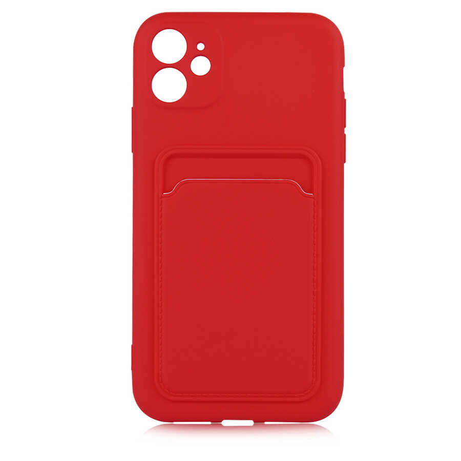 iPhone Uyumlu 12 Kılıf ​​Zore Ofix Kapak-Kırmızı