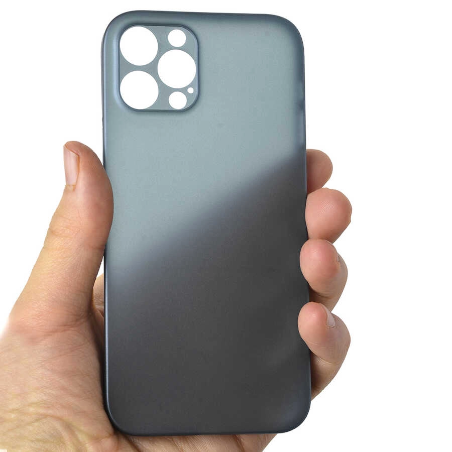 iPhone Uyumlu 12 Pro Kılıf Zore Eko PP Kapak-Saks mavi