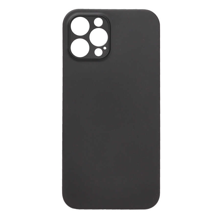 iPhone Uyumlu 12 Pro Max Kılıf Zore Eko PP Kapak-Siyah