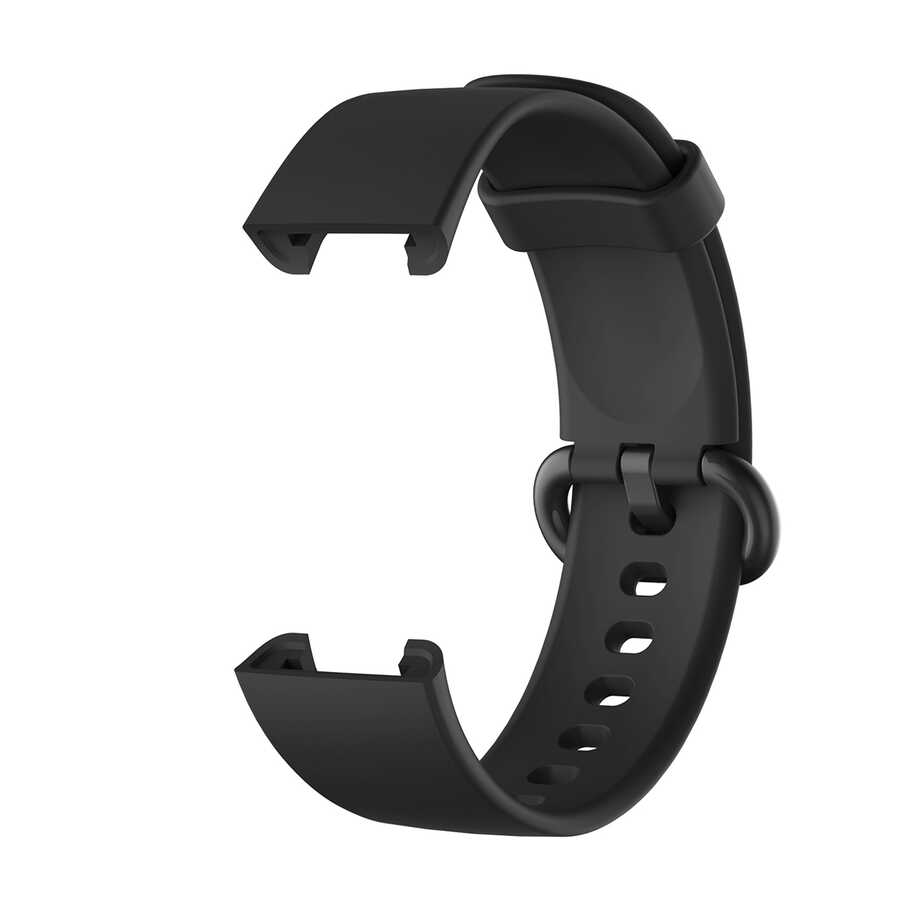 Xiaomi Uyumlu  Redmi Watch (Mi Watch Lite) Zore Klasik Kordon-Siyah