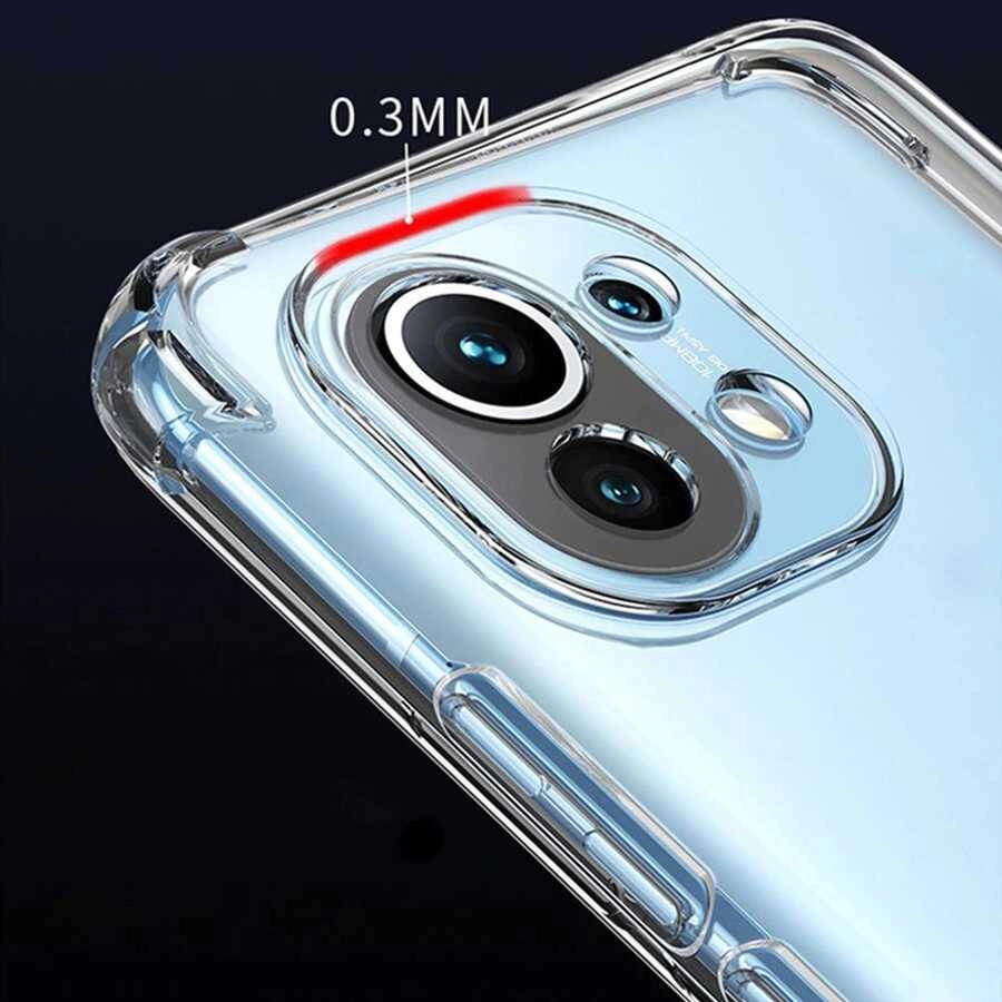 Xiaomi Uyumlu  Mi 11 Lite Kılıf Zore Kamera Korumalı Nitro Anti Shock Silikon