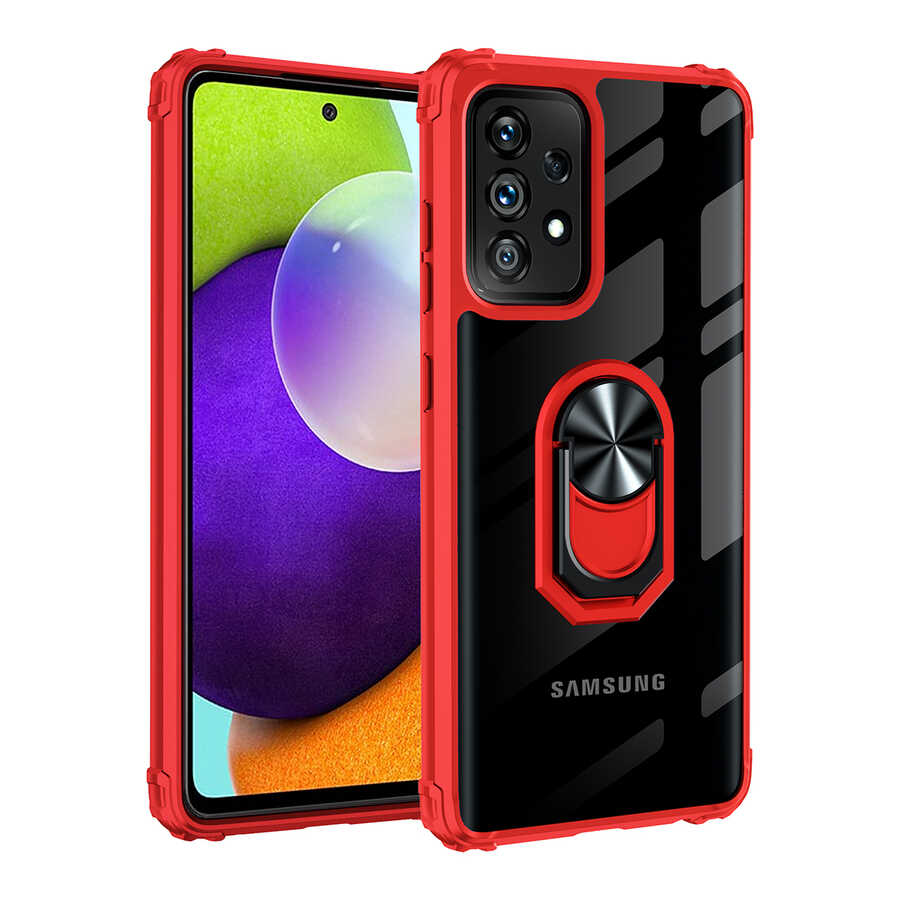 Galaxy Uyumlu A72 Kılıf Zore Mola Kapak-Kırmızı