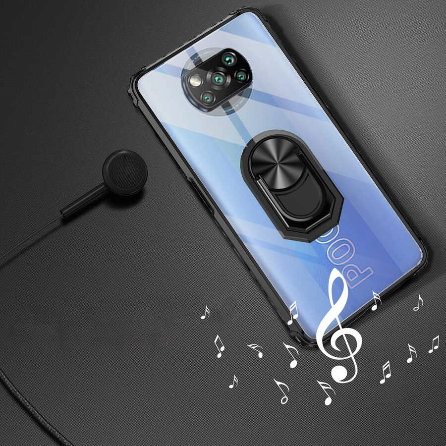 Xiaomi Uyumlu  Poco X3 Kılıf Zore Mola Kapak-Kırmızı
