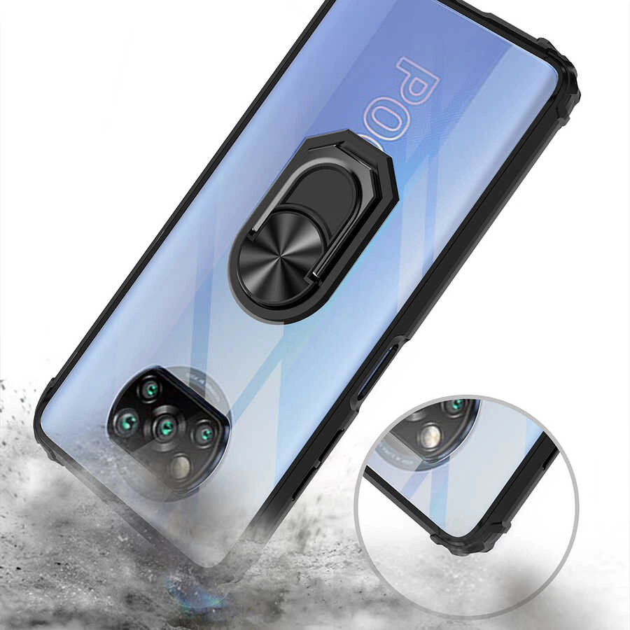 Xiaomi Uyumlu  Poco X3 Kılıf Zore Mola Kapak-Kırmızı
