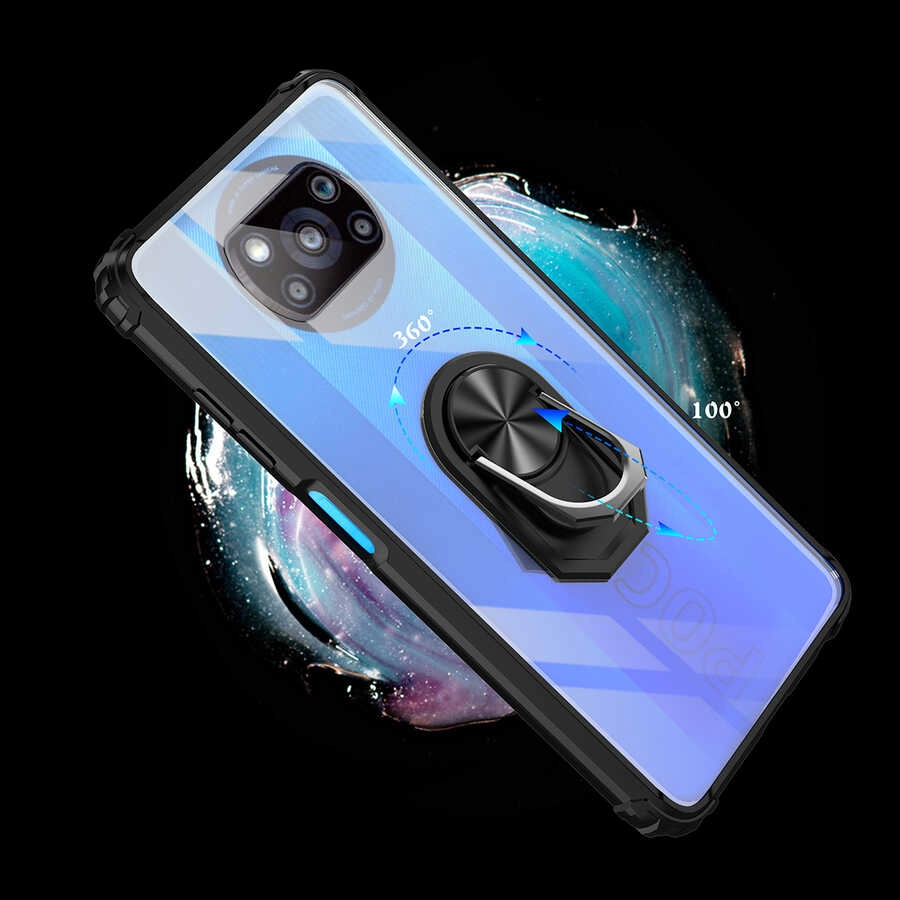 Xiaomi Uyumlu  Poco X3 Kılıf Zore Mola Kapak-Kırmızı