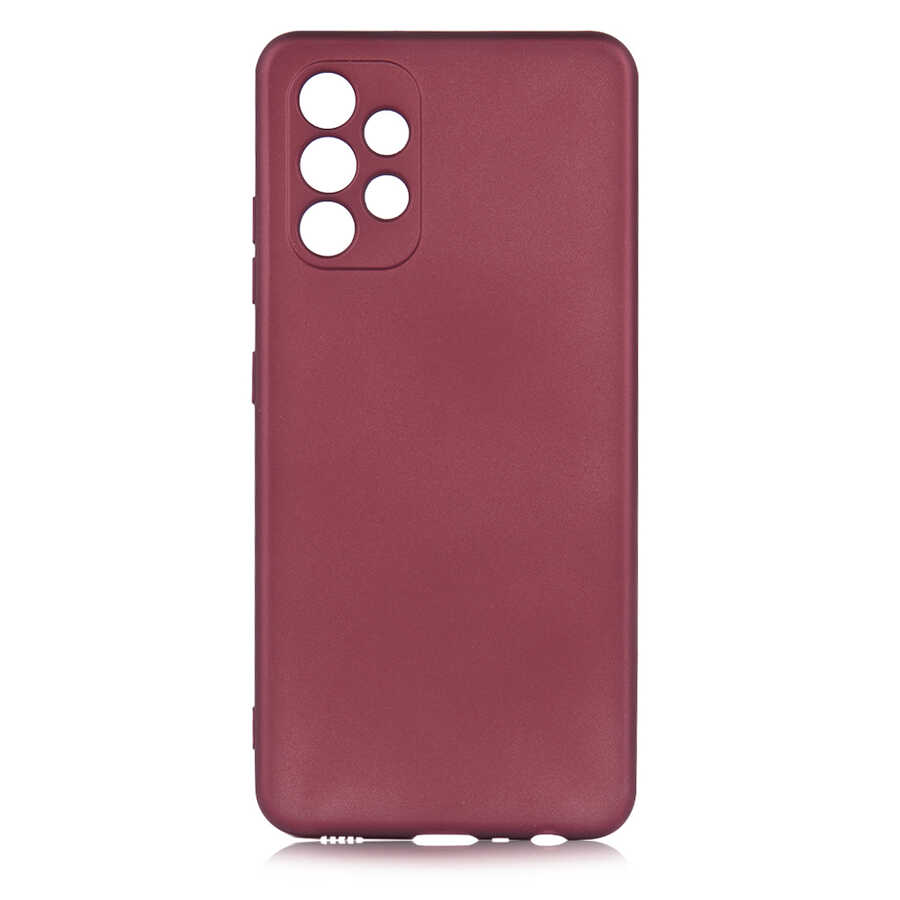 Galaxy Uyumlu A32 4G Kılıf Zore Premier Silikon Kapak-Mürdüm