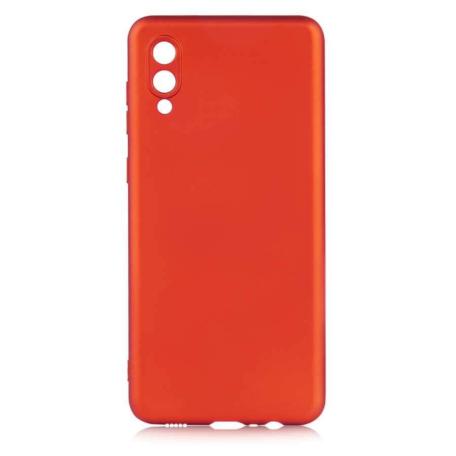 Galaxy Uyumlu A02 Kılıf Zore Premier Silikon Kapak-Kırmızı