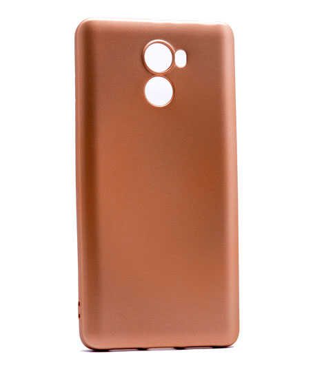 Xiaomi Uyumlu  Redmi 4 Kılıf Zore Premier Silikon Kapak-Gold