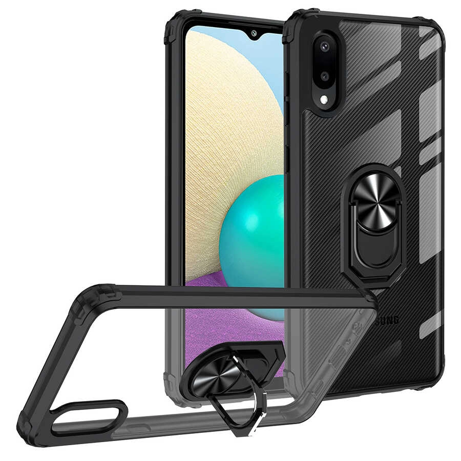 Galaxy Uyumlu A02 Kılıf Zore Mola Kapak-Kırmızı