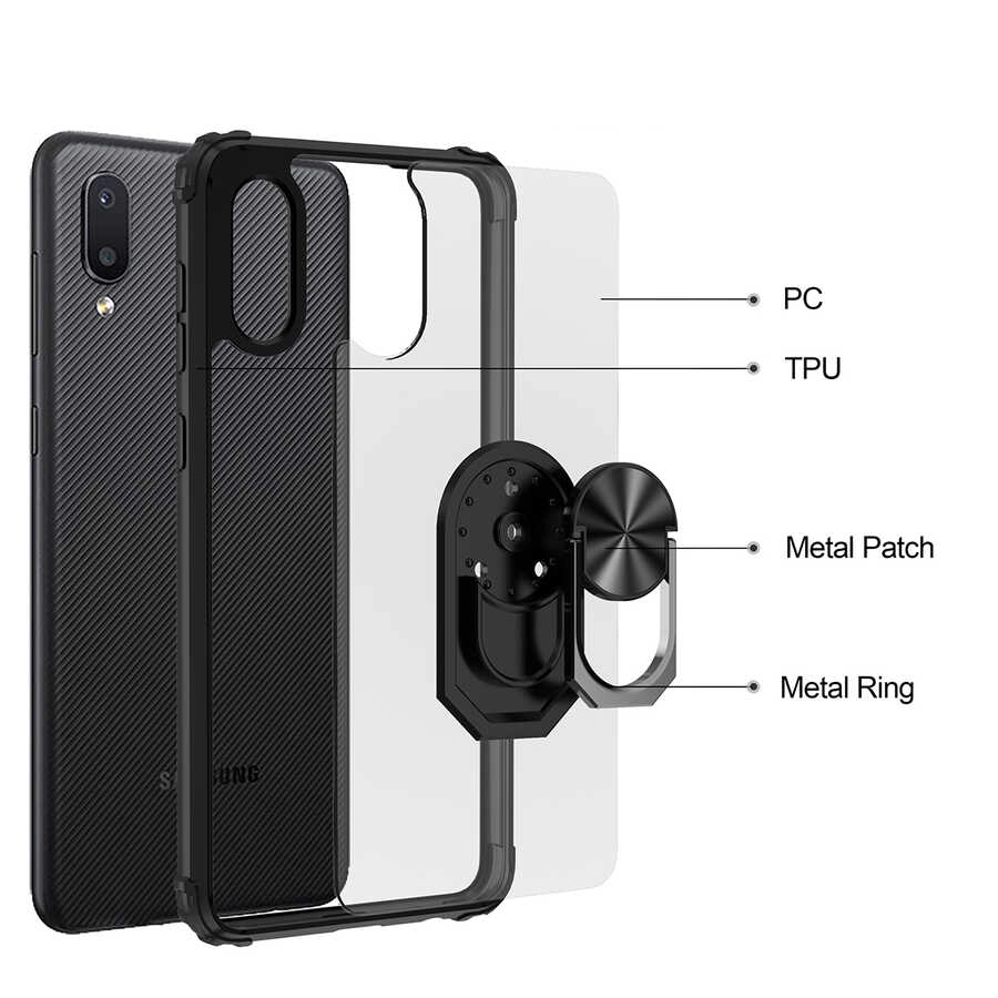 Galaxy Uyumlu A02 Kılıf Zore Mola Kapak-Kırmızı