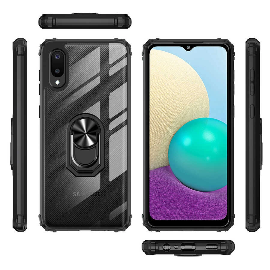Galaxy Uyumlu A02 Kılıf Zore Mola Kapak-Kırmızı