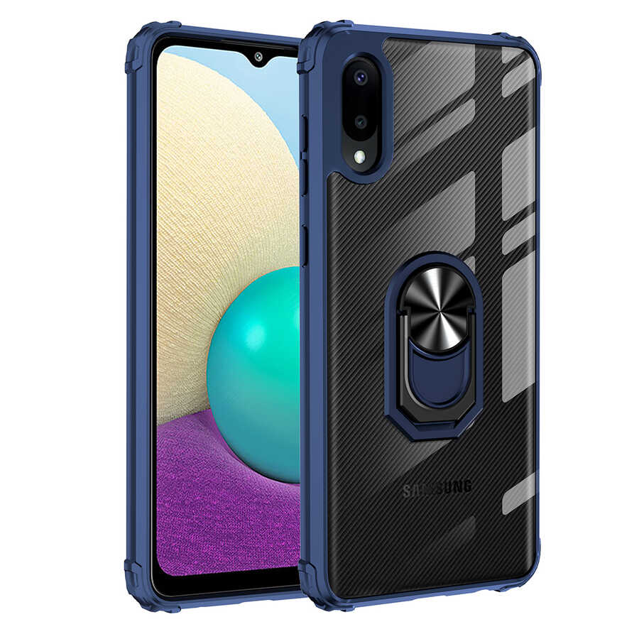 Galaxy Uyumlu A02 Kılıf Zore Mola Kapak-Lacivert