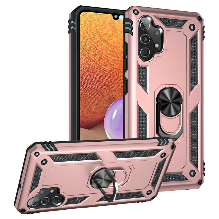 Galaxy Uyumlu A32 4G Kılıf Zore Vega Kapak-Rose gold