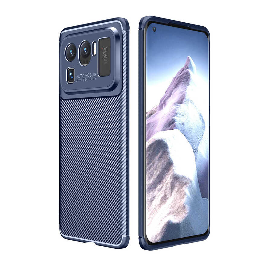 Xiaomi Uyumlu  Mi 11 Ultra Kılıf Zore Negro Silikon Kapak-Lacivert