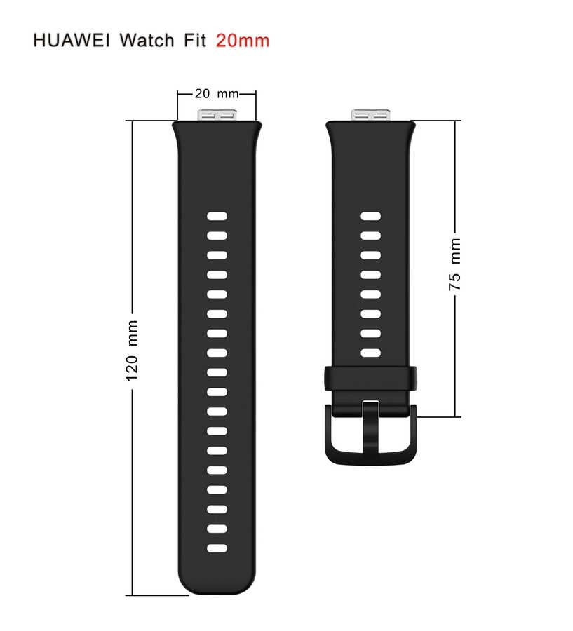 Huawei Uyumlu Watch Fit KRD-43 Silikon Kordon