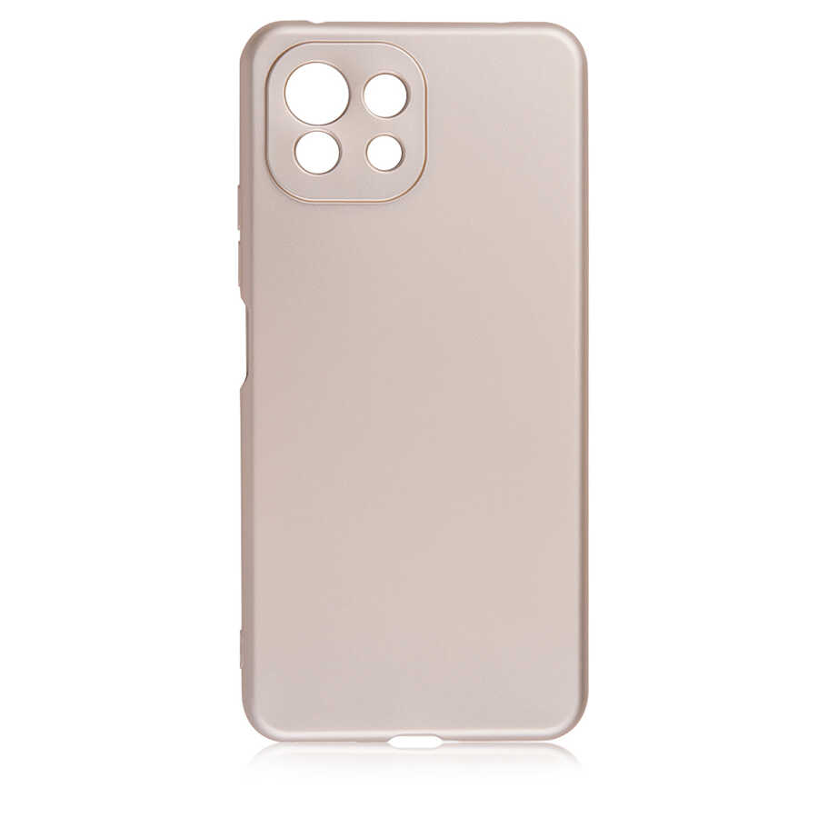 Xiaomi Uyumlu  Mi 11 Lite Kılıf Zore Premier Silikon Kapak-Gold