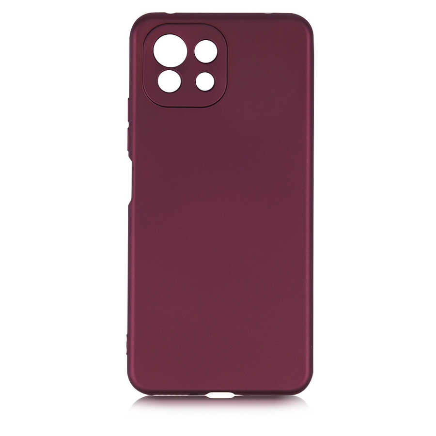 Xiaomi Uyumlu  Mi 11 Lite Kılıf Zore Premier Silikon Kapak-Mürdüm