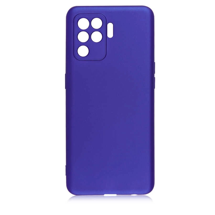 Oppo Reno 5 Lite Kılıf Zore Premier Silikon Kapak-Saks mavi