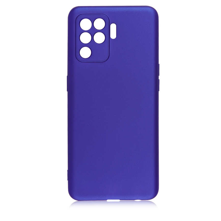 Oppo Reno 5 Lite Kılıf Zore Premier Silikon Kapak-Saks mavi