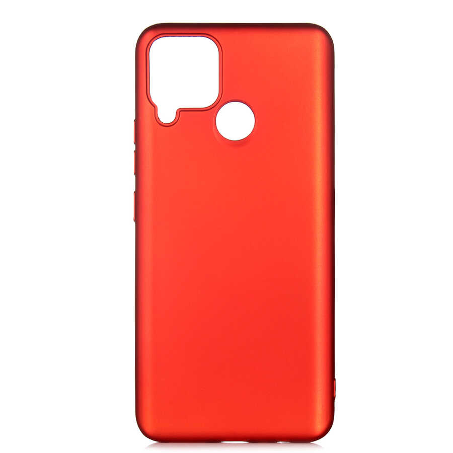 Realme C25 Kılıf Zore Premier Silikon Kapak-Kırmızı