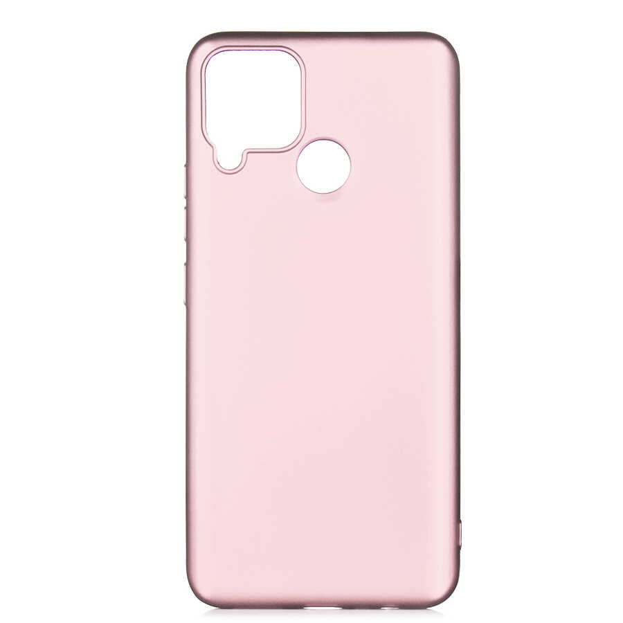 Realme C25 Kılıf Zore Premier Silikon Kapak-Rose gold