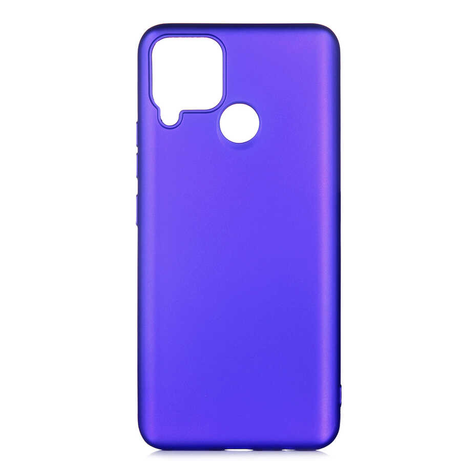 Realme C25 Kılıf Zore Premier Silikon Kapak-Saks mavi