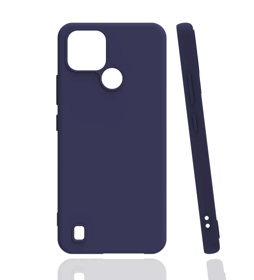 Realme C21 Kılıf Zore Biye Silikon-Lacivert