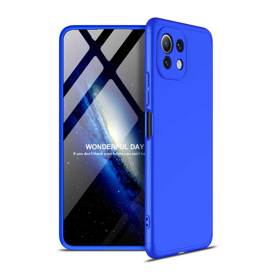 Xiaomi Uyumlu  Mi 11 Lite Kılıf Zore Ays Kapak-Mavi