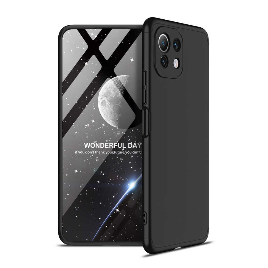 Xiaomi Uyumlu  Mi 11 Lite Kılıf Zore Ays Kapak-Siyah