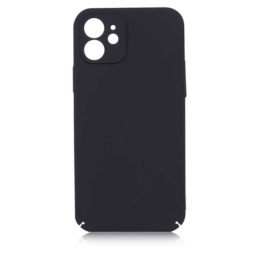 iPhone Uyumlu 12 Kılıf Zore Kapp Kapak-Siyah